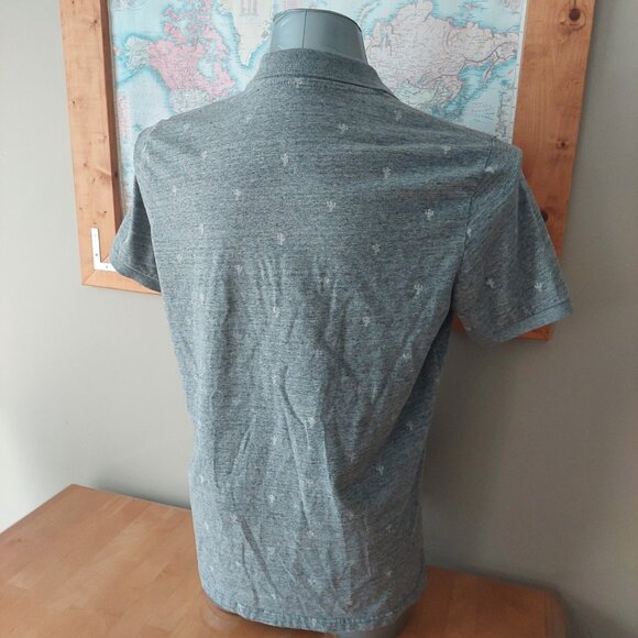 American Eagle Outfitters Flex Short Sleeve Patterned Polo Shirt Men's Large - Picture 8 of 13